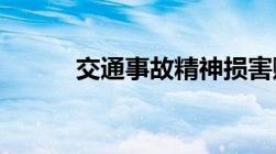 交通事故精神损害赔偿司法解释