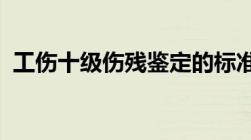 工伤十级伤残鉴定的标准是什么流程有哪些