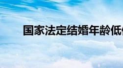 国家法定结婚年龄低保领取是真的吗