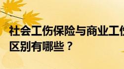 社会工伤保险与商业工伤保险理赔额度之间的区别有哪些？