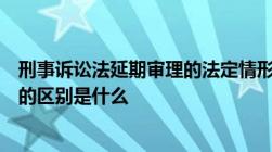 刑事诉讼法延期审理的法定情形有哪些延期审理和诉讼中止的区别是什么