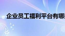 企业员工福利平台有哪些企业的高效选择