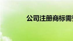 公司注册商标需要什么资料