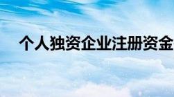 个人独资企业注册资金是认缴还是实缴？