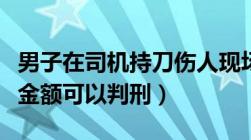 男子在司机持刀伤人现场趁乱行窃（盗窃多少金额可以判刑）