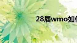 28届wmo如何查成绩