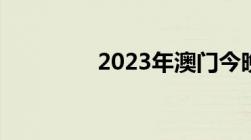 2023年澳门今晚买什么码