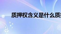 质押权含义是什么质押权有哪些分类