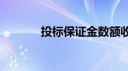 投标保证金数额收取多少合法