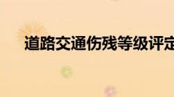 道路交通伤残等级评定标准及赔偿标准