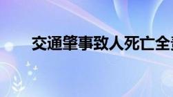 交通肇事致人死亡全责驾照怎么处理