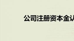 公司注册资本金认缴制的理解