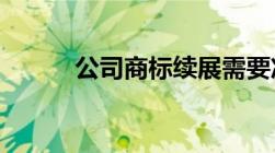 公司商标续展需要准备什么资料