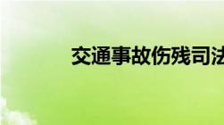 交通事故伤残司法鉴定申请书