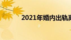 2021年婚内出轨离婚怎么处理