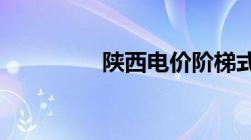 陕西电价阶梯式收费标准