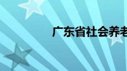 广东省社会养老保险条例