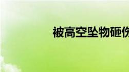 被高空坠物砸伤谁该担责