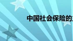 中国社会保险的主要项目有