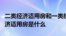 二类经济适用房和一类经济适用房区别二类经济适用房是什么