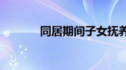 同居期间子女抚养权法律规定