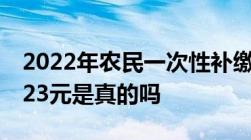 2022年农民一次性补缴45000元养老金领1523元是真的吗