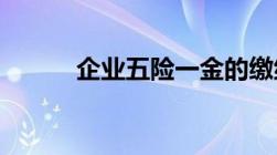 企业五险一金的缴纳比例是多少