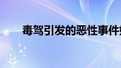 毒驾引发的恶性事件如何处置驾驶证