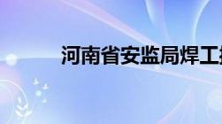 河南省安监局焊工操作证怎么查