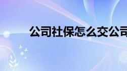 公司社保怎么交公司社保缴纳流程