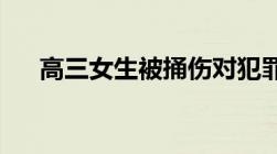 高三女生被捅伤对犯罪嫌疑人如何判刑