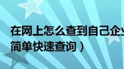 在网上怎么查到自己企业的食品经营许可证（简单快速查询）