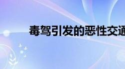 毒驾引发的恶性交通事故怎么处罚