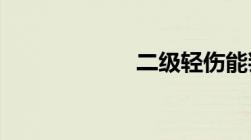 二级轻伤能判几年