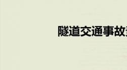 隧道交通事故责任认定