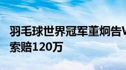 羽毛球世界冠军董炯告WILSON等8公司侵权索赔120万