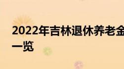 2022年吉林退休养老金调整细则：上调标准一览