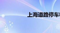 上海道路停车收费标准