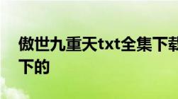 傲世九重天txt全集下载(到最新更新)风凌天下的