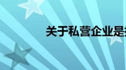 关于私营企业是指什么意思