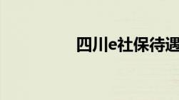 四川e社保待遇怎么认证