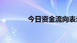 今日资金流向表示什么意思