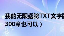 我的无限翅膀TXT文字版（最好到400及章及300章也可以）