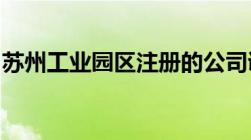 苏州工业园区注册的公司调取工商内档到哪里