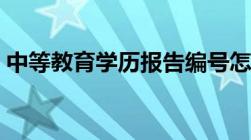 中等教育学历报告编号怎么查询（中等教育）