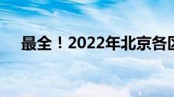 最全！2022年北京各区中考录取分数线