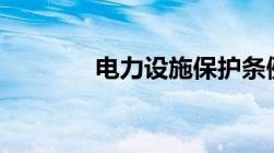 电力设施保护条例2020细则