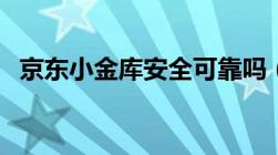 京东小金库安全可靠吗（京东小金库安全）