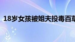 18岁女孩被姐夫投毒百草枯投毒罪判多少年