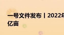 一号文件发布丨2022年将建设高标准农田1亿亩